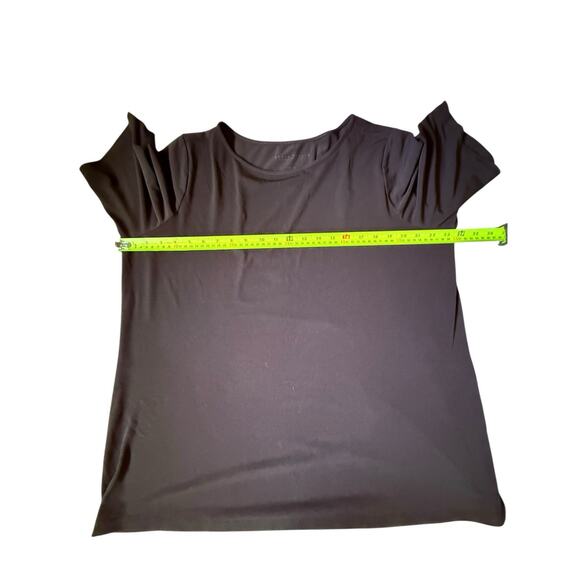 Susan Graver Modern Essentials Top Womens Size XL Black Liquid Knit Oversized - Picture 3 of 5